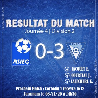 Résultat du match USC ASIEG