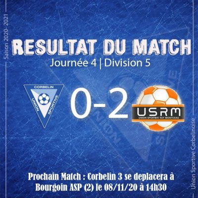 Résultat du match USC URM
